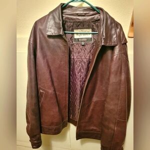 M. Julian Wilson's Brown Leather Jacket XL